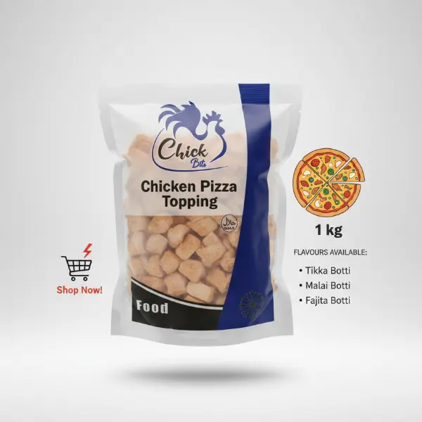 chiken pizza topping