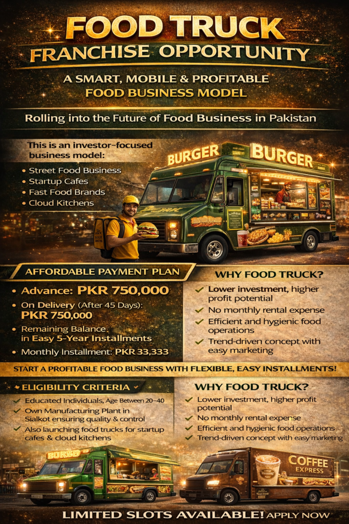 Food Truck franchise offer