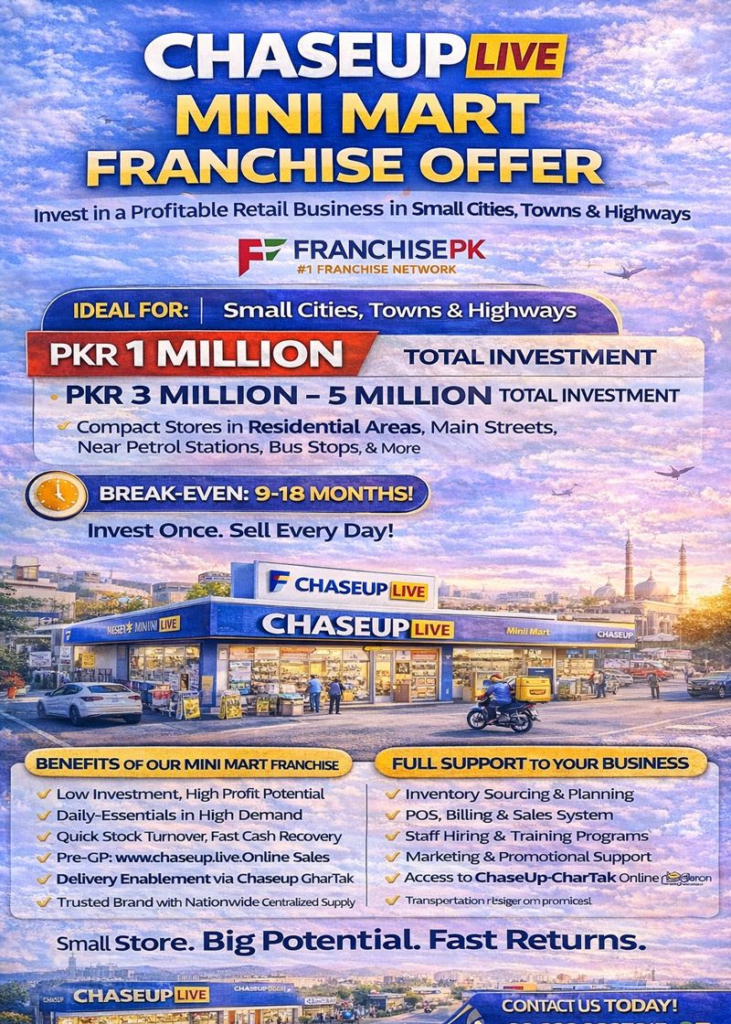 chaseup live mini mart offer